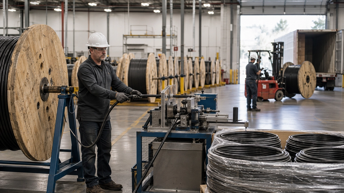 What is Cloud-Based ERP Software? 2 The Rubicon Group worker feeding cable off reel into machine Rubicon ERP Solutions
